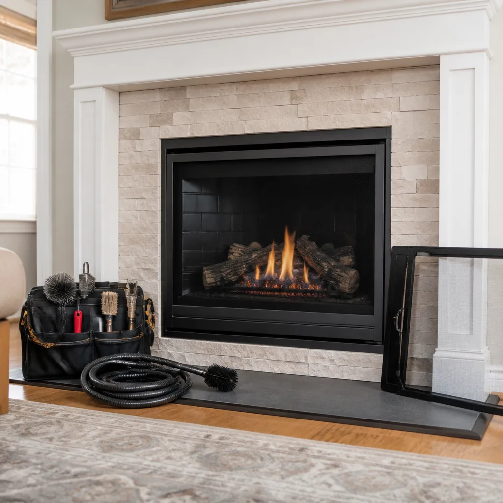 Gas fireplace service